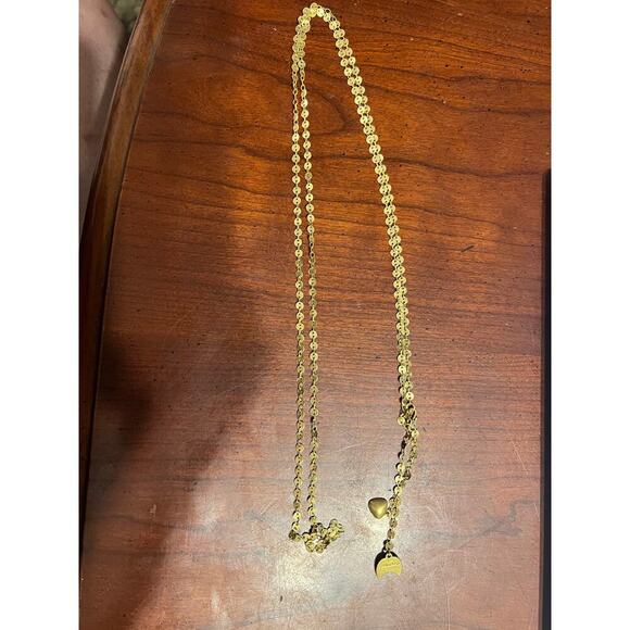 Stella & Dot Trevally Enamel Disk Chain Necklace in Gold Tone Adjustable Feminin - Picture 3 of 7